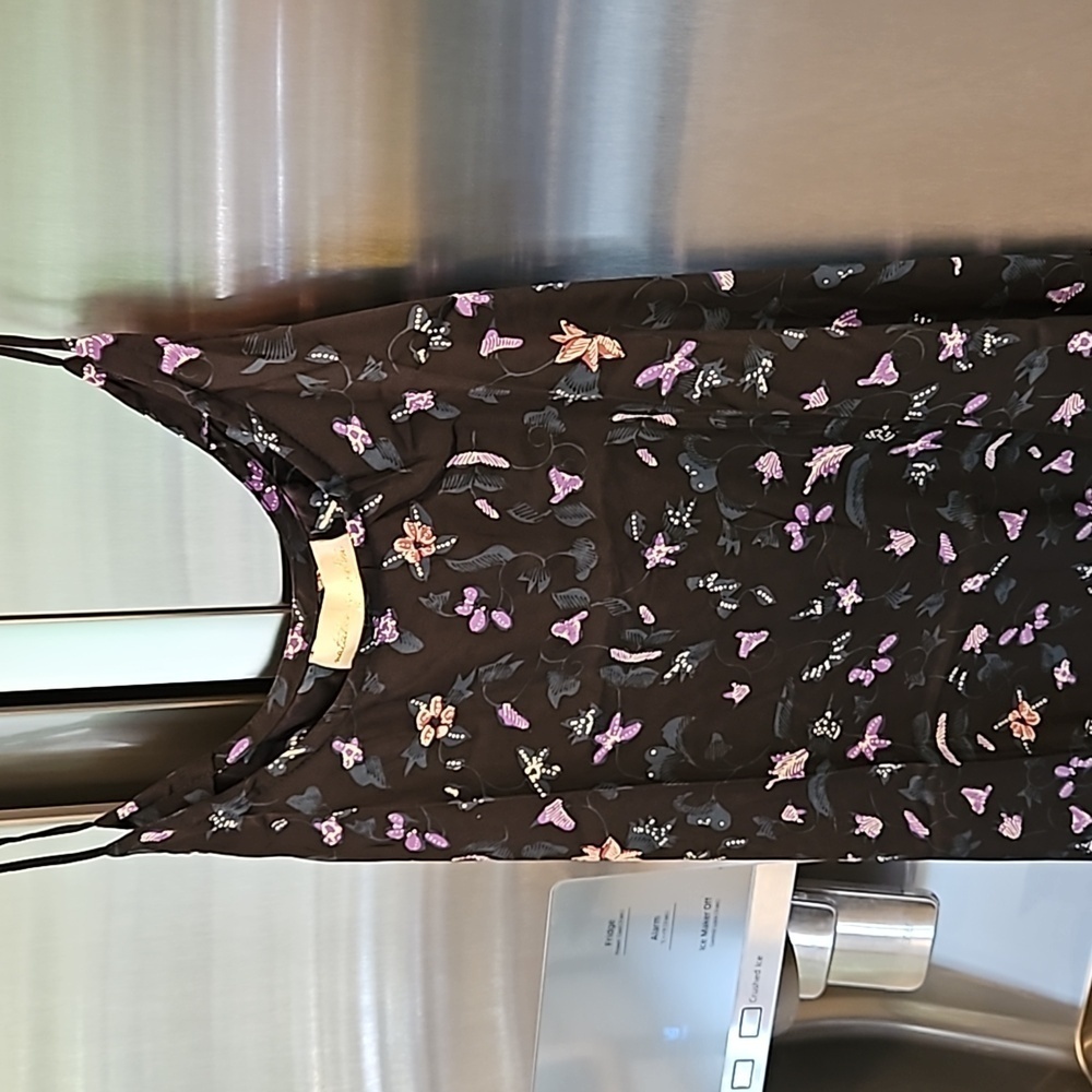 💕NATALIE MARTIN💕 Heather Silk Maxi Slip Dress ~ Lotus Print Nero Medium M NWT - Picture 7 of 14